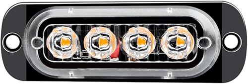 Miniatura 3 de 4 luces LED de advertencia superbrillantes de emergencia para remolques, camionetas, camiones, automóviles, SUV, RV, camionetas, etc. (rojo)