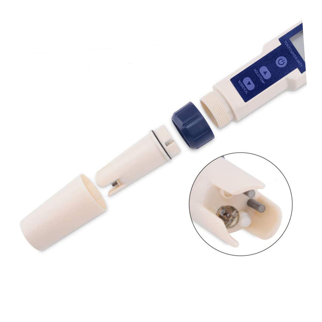 Generico misuratore di salinità Kit di analisi dell'Acqua termometro Digitale Piscina Prova dell'Acqua Potabile Tester dell'Acqua di Mare Tester Digitale dell'Acqua del contatore plastica
