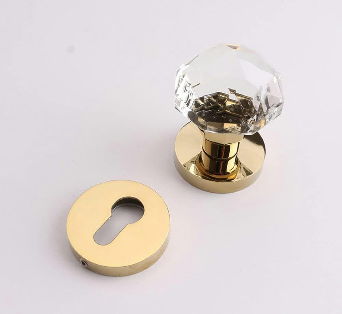 Crystal Ball Lock American Gold Indoor Door Lock Simple European Silent Ball Split Lock,1-1,1