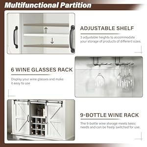 4everwinnerfarmhousecoffeebarcabinetwithslidingbarndoors72tallkitchenpantrycabinetwithwineglassrackkitchenhutchbuffetcabinetwithdrawersfordiningroomwhite Urban Country Home Decor 4 ever winner farmhouse coffee bar cabinet with sliding barn doors 72 tall kitchen pantry cabinet with wine glass rack kitchen hutch buffet cabinet with drawers for dining room white urban country home decor