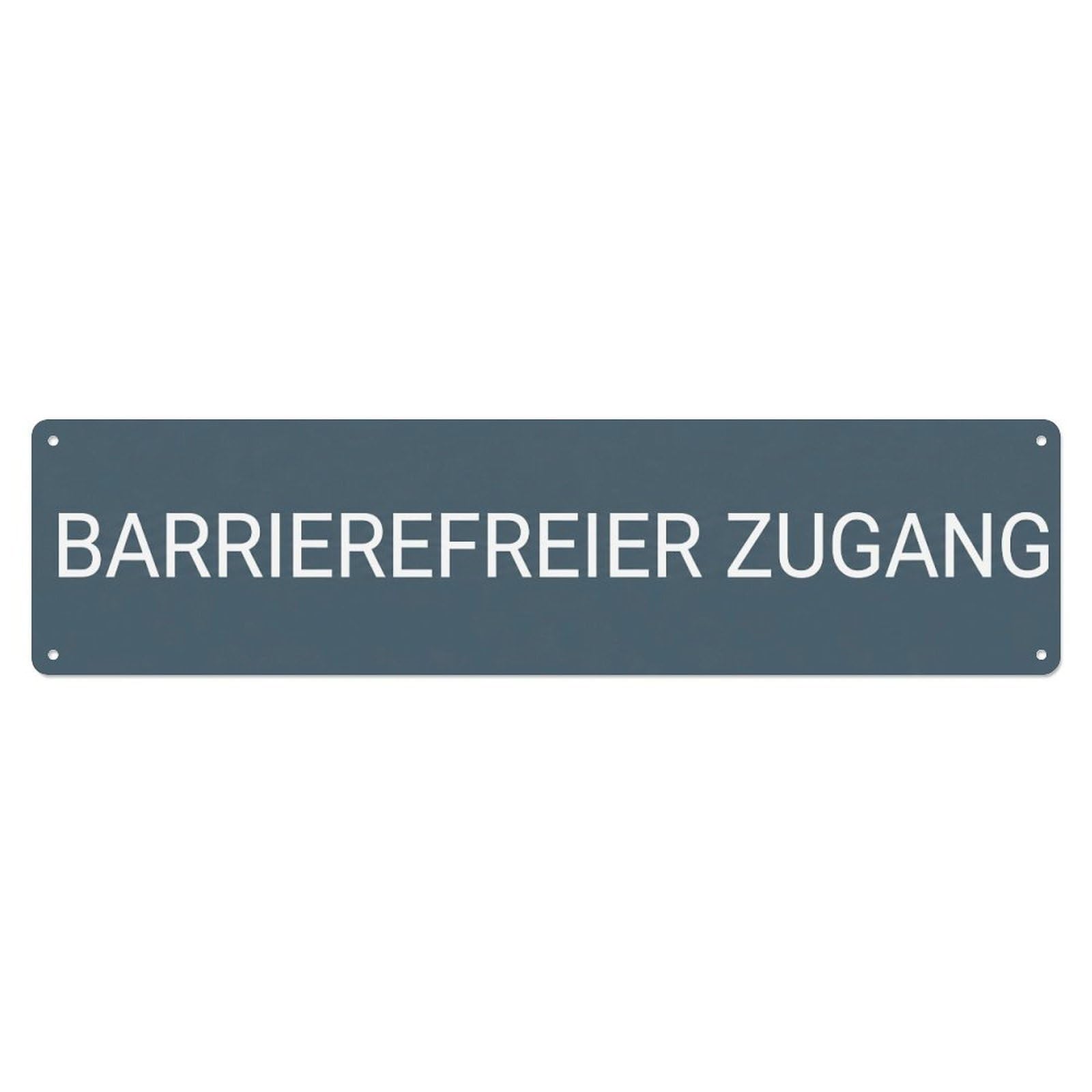 Metal Tin Sign Barrierefreier Zugang Wheelchair Access