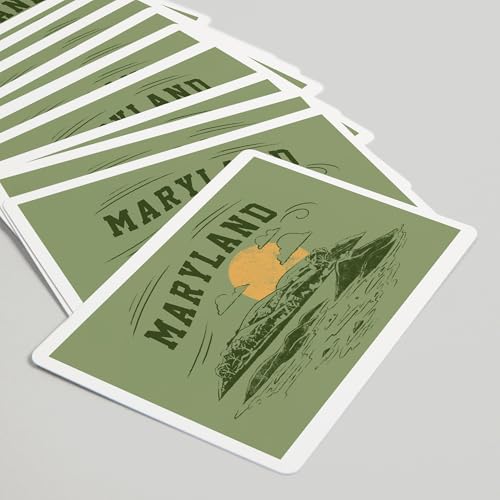 Lantern Press Maryland, Baraja de 52 cartas Póker miniatura 5