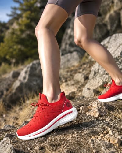 Image of Pujcs Womens Walking Running Shoes Slip-on Breathable Mesh Tennis Sneakers