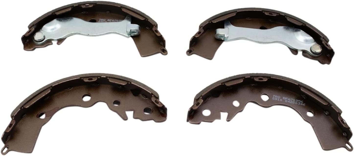 TRQ Rear Brake Shoes Compatible with 2006-2011 Hyundai Accent Kia Rio Rio5