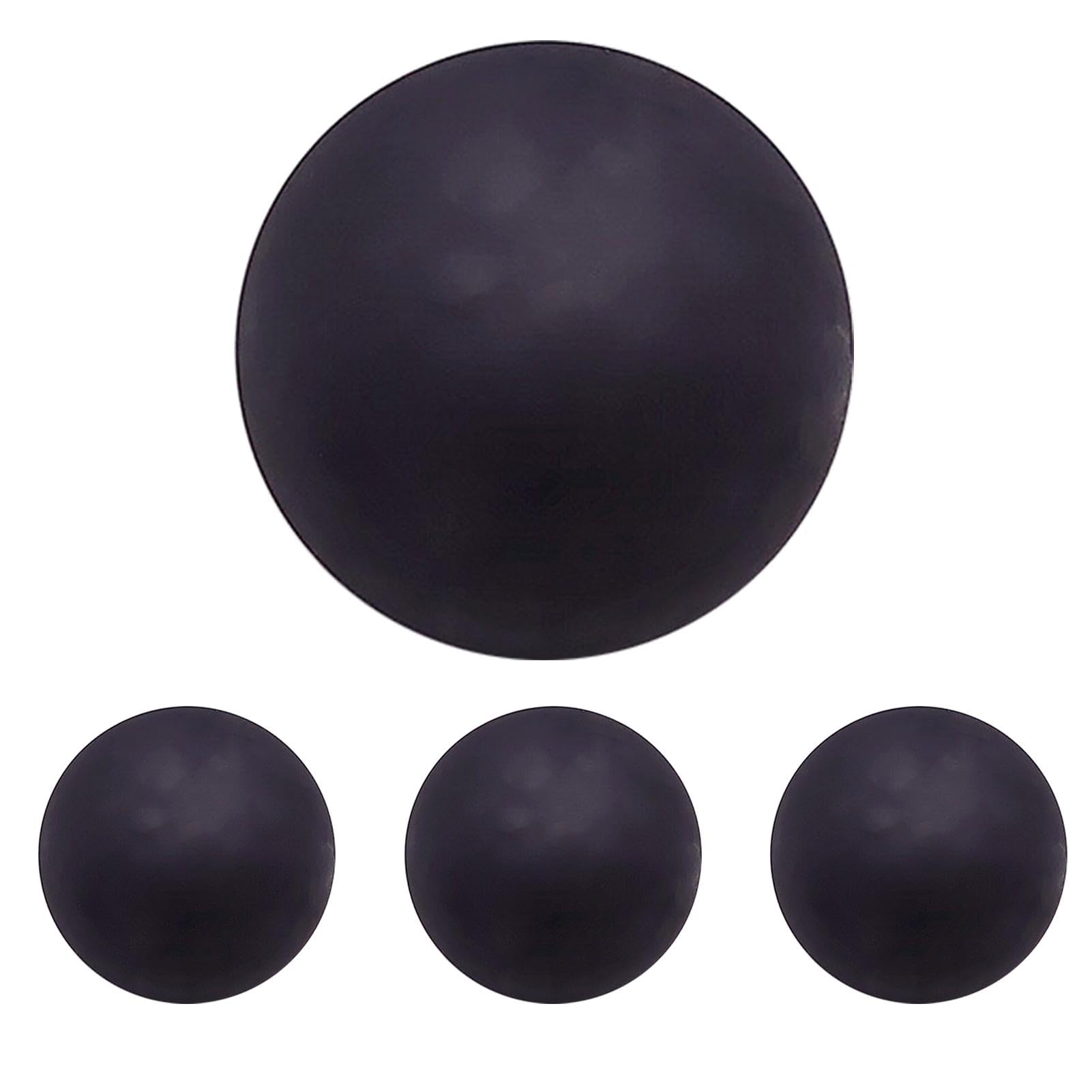 Stable Bounce Squash Ball, Small-Sized Squash Ball, Sturdy Rubber Squash Ball, High Elasticity Squash Ball 2.36in for Adult Men and Women (Black, Red, Blue, Orange)