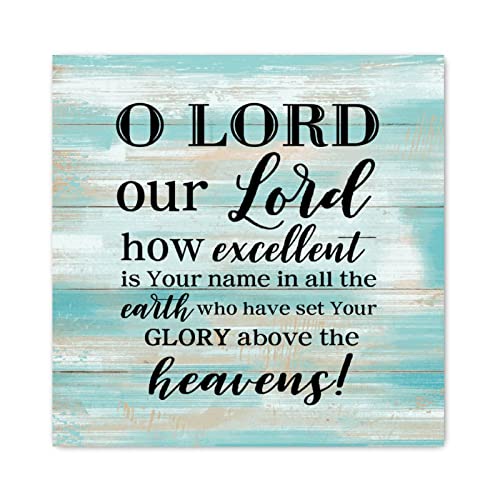 Panneau en bois O LORD Our Lord décoratif Evans1nism 30x30 cm