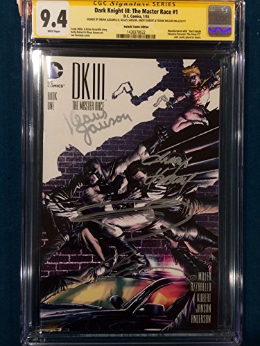 FRANK MILLER 4x SIGNED DK III The Master Race CGC 9.6 Andy Kubert Brian Azzarello Klaus Janson