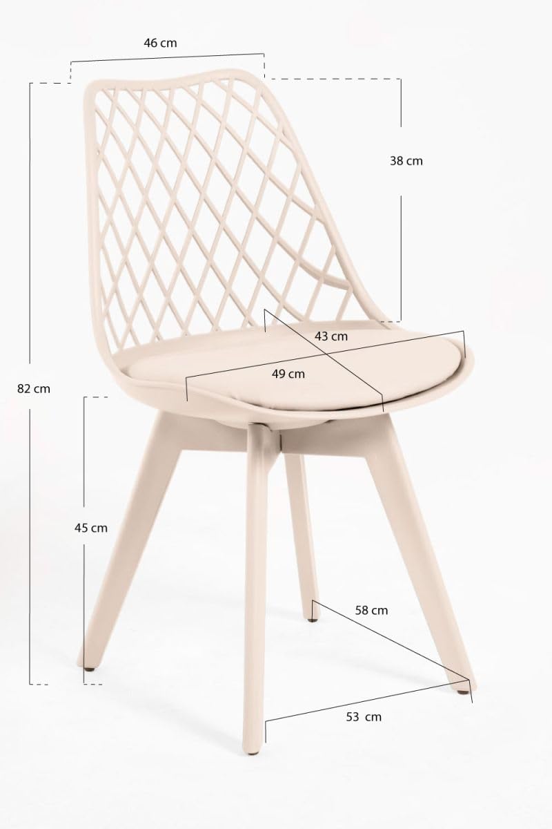 Regalos Miguel - Packs Sillas Comedor - Pack 4 Sillas Mima Suprym - Beige