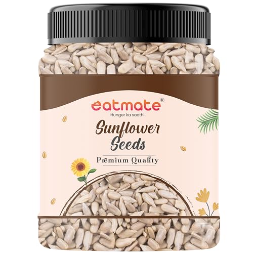 Image of Eatmate Premium Sunflower Seeds 1Kg | Raw Non-GMO Edible Seeds | High Protein, Fibre & Vitamin E | Healthy Diet Food for Snacking, Salads, Baking, Breakfast & Smoothies