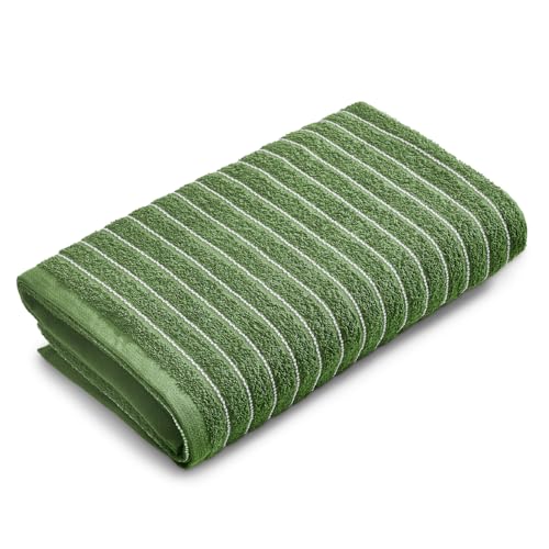 Image of Welspun 2-in-1 Towels for Bath Large Size | 100% Cotton Bath Towel | 250 GSM | High Absorbency & Quick Dry | Soft Feel | Bath Towel for Men & Women | 70 x 150 cm | Apple Green