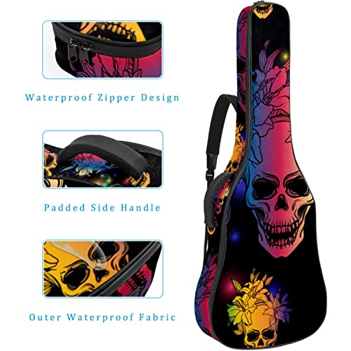 Housse de transport étanche pour guitare avec bandoulière réglable et fond de crâne antique, Multicolore 08, 42.9×16.9×4… - Les Beatles, Paul McCartney, John Lennon, RIngo Starr, George Harrison Housse de transport étanche pour guitare avec bandoulière réglable et fond de crâne antique, Multicolore 08, 42.9x16.9x4… – Image 5