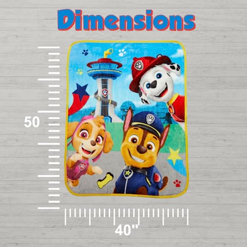 Image of Paw Patrol Kids Bedding Super Soft Silk Touch Throw, 40 in x 50 in, (Official Licensed Product) By Franco