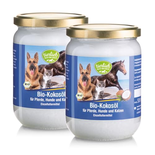 Sanct Bernhard tierlieb Bio-Kokosöl für Pferde, Hunde