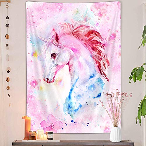 Pink Unicorn Tapestry Room Decor, Unicorn Posters Tapestry...
