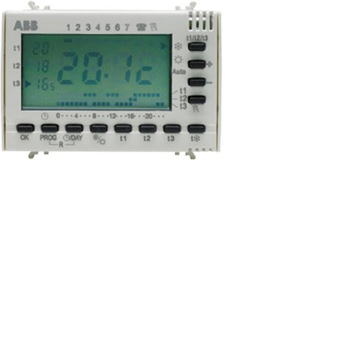 Abb Cronotermostato Elettr. Estate/Inverno, White