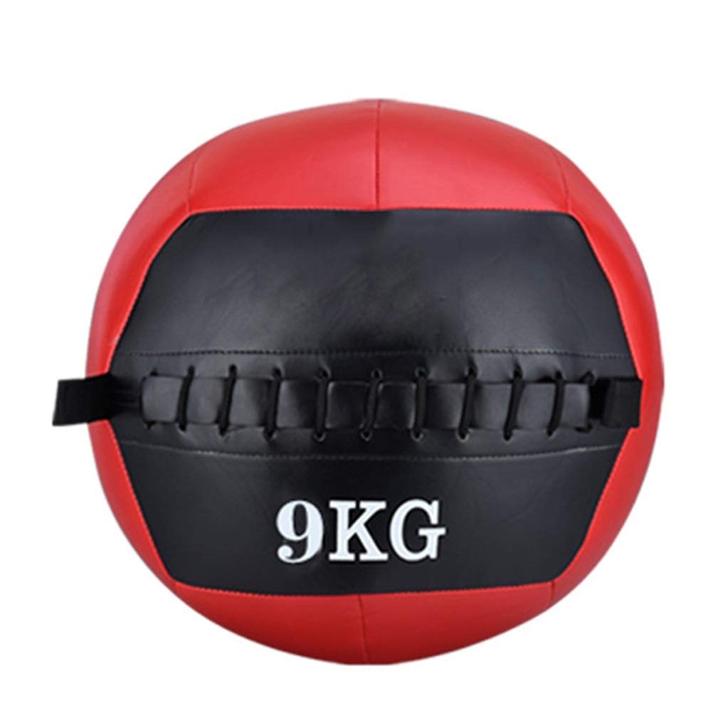 Palle AGYH mediche Morbido Medicine Ball, Wall Ball Pelle Facilmente Comprensibile, Usato for L'equilibrio di Formazione di Lancio in Ginnastica E Yoga Hall, 9KG