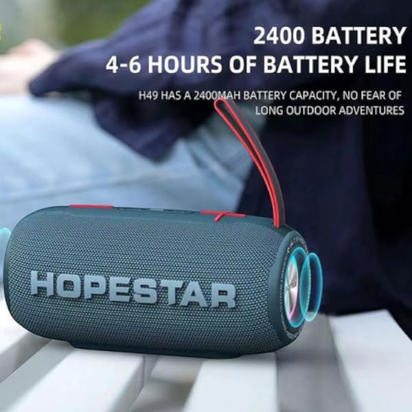 HOPESTAR - H49 - IPX6 Water Resistant RGB Lighting Bluetooth