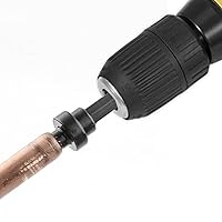 Vista 4 de Yakamoz 5 unids herramienta de estampación de tubos de cobre expansor de tubo de cobre 1/4 "vástago hexagonal broca conjunto para HVAC aire
