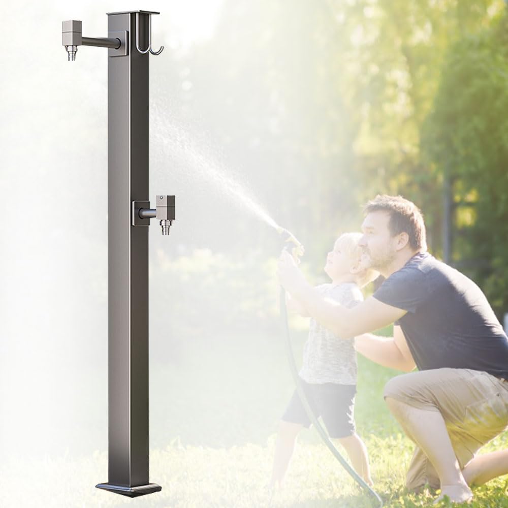 Riego de acero inoxidable de alta presión: perfecto para riego independiente de jardín, cuidado del paisaje, espacios al aire libre y mantenimiento de plantas.