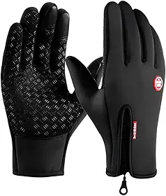 Luva Térmica Impermeável com Touch-Screen – Resistente à Água e ao Frio, Ideal para Moto, Ciclismo e Atividades ao Ar Livre.
