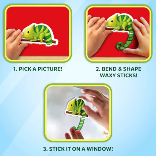 Image of Skillmatics Waxy Window Art - Reusable 100% Organic Beeswax Craft Kit