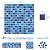 LSDECO 1"x1" Blue Blend Glass Mosaic Tiles for Swimming Pool Kitchen Backsplash Bathroom Wall (Cobalt Blue Blend, 1 Sq.Ft)