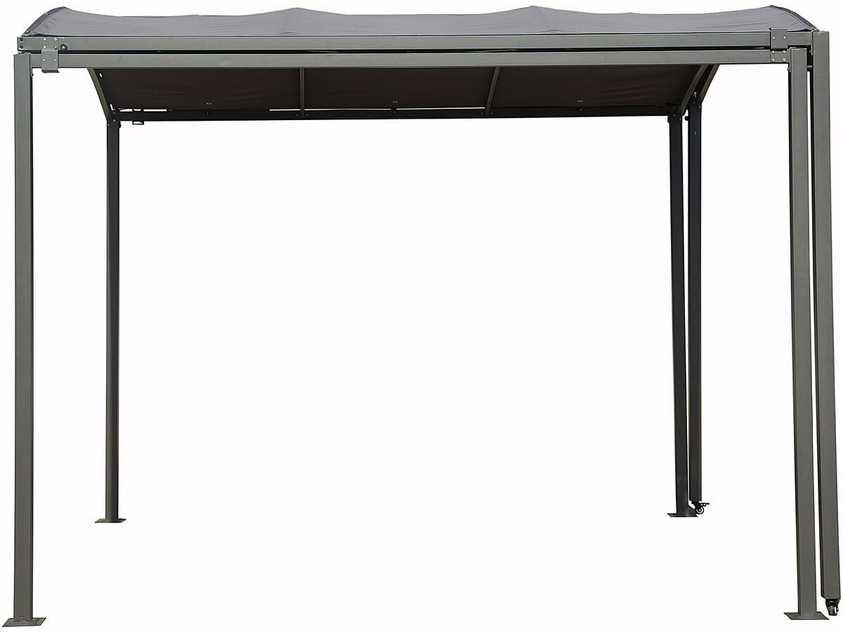 Habitat et Jardin Mathis Tettoia in Metallo Estensibile 303/566 x 295 x 240 cm Antracite