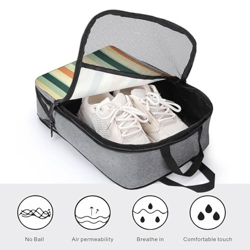 Sac à chaussures rétro et sac de rangement pour serviette de bain gris - 4