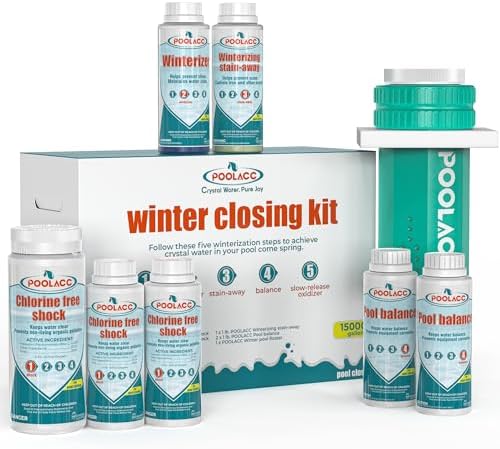 POOLACC All-in-One Winter Pool Closing Kit, Up to 15,000 Gallons
