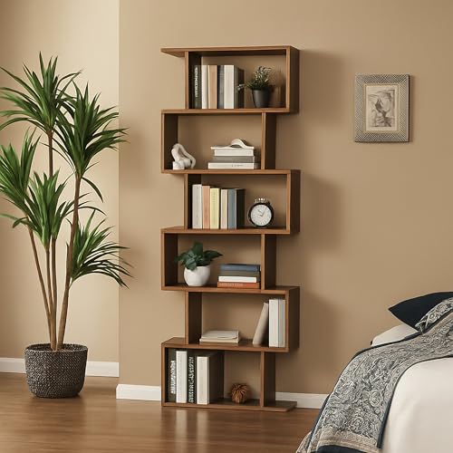 Dmora - Bibliothèque Lucio, Meuble avec étagères, Bibliothèque de bureau, 100% Made in Italy,...