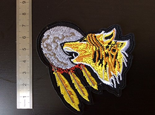 Toppe aufnaher toppa - Lupo Luna indiano - cotone