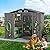 GVDV 6x4 FT Outdoor Metal Storage Shed, Durable Garden Shed with Updated Frame Structure for Backyard, Patio, Tool Storage, All-Weather Shelter for Bike, Gardening Tools, Equipment, Pet