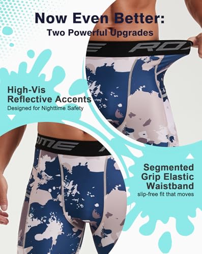 Image of Compression Shorts Men Spandex Sport Gym Shorts Athletic Workout Running Tights Training Underwear