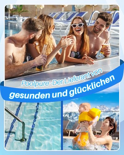 POOLPURE Filter VI für Pool, Filterkartuschen VI für Lay-Z-Spa Miami, Monaco, Vegas, PoolFilter Ersetzt die Originalkartusche BW58323, Pool Filter VI PATRONE(6PC)