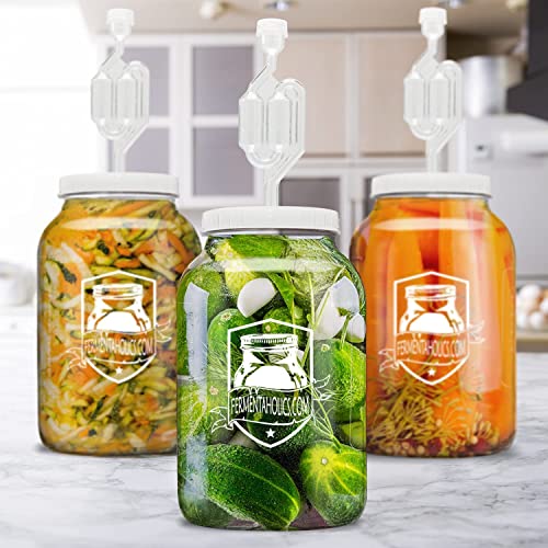 Fermentaholics Airlock 4 Pack – Brewing & Fermentation Airlocks – Use With Drilled Rubber Stopper, Grommeted Lid – Make Beer, Wine, Sauerkraut, Pickles, More – Diy Homebrew & Ferment #TOP7