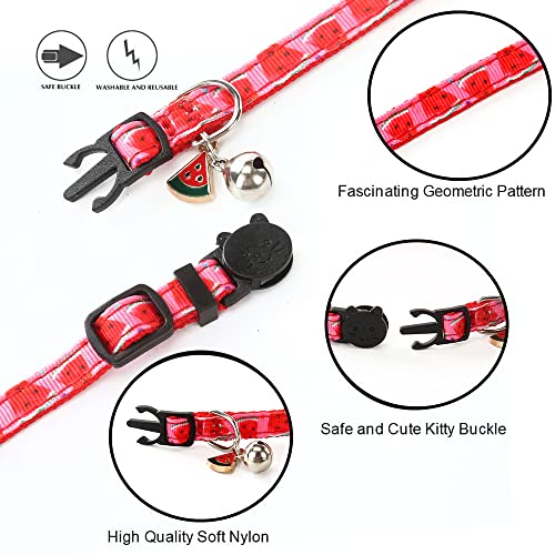 Superbuddy Cat Collars Breakaway With Bell - 4 Pack Cat Safety Collars For Boys & Girls - Safety Buckle Kitten Collar For Pet Supplies,Stuff,Accessories #TOP2