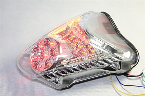 SMT- Clear Led Tail Light Brake Light with Integrated Turn Signals Indicators Compatible With 2008-2012 Suzuki Hayabusa GSX1300R [B075CTW76Y]