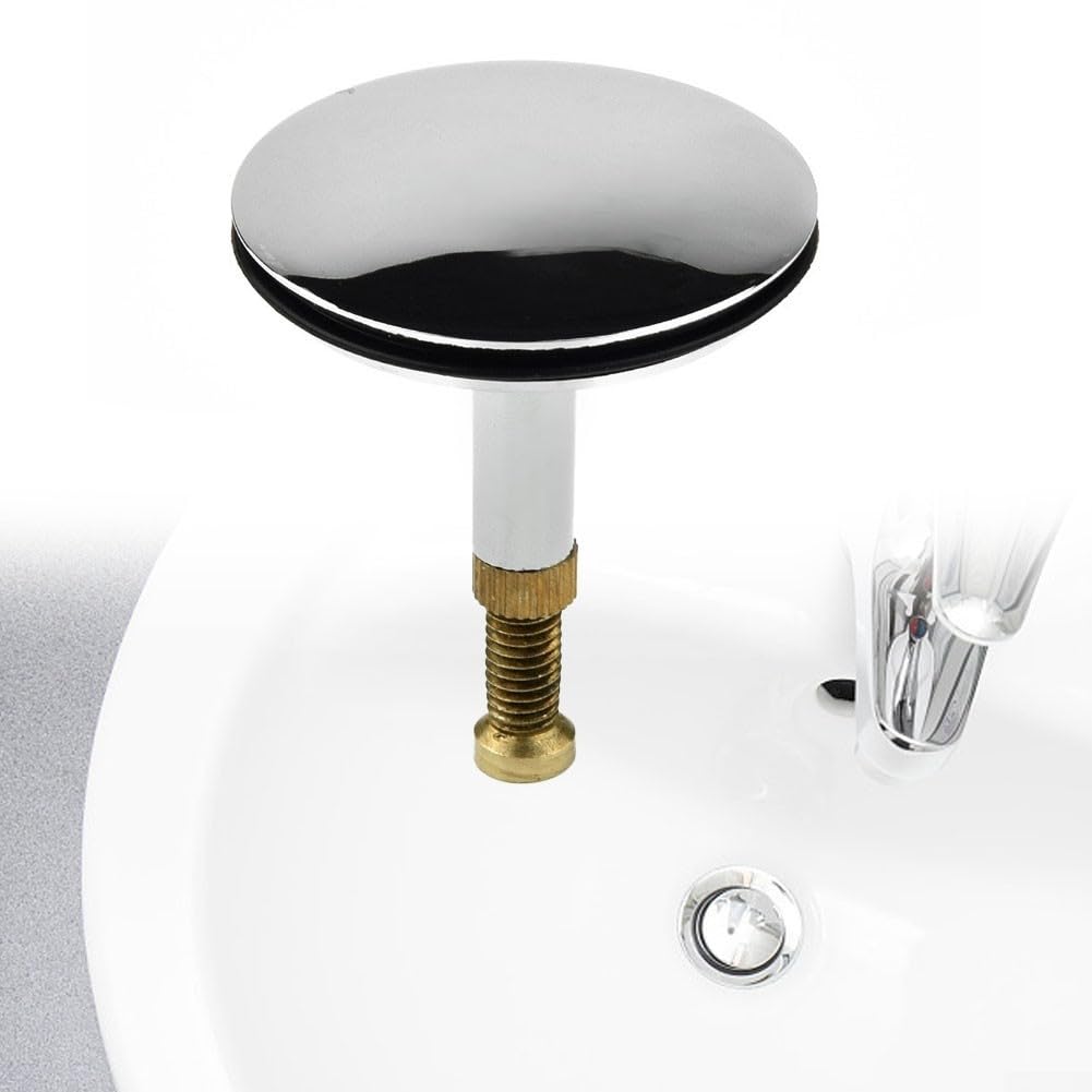 Tappo Di Scarico Universale In Rame Cromato Per Vasca E Lavandino – 43 Mm, Regolabile - 3
