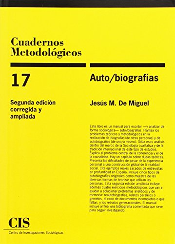 Portada de Auto/biografias