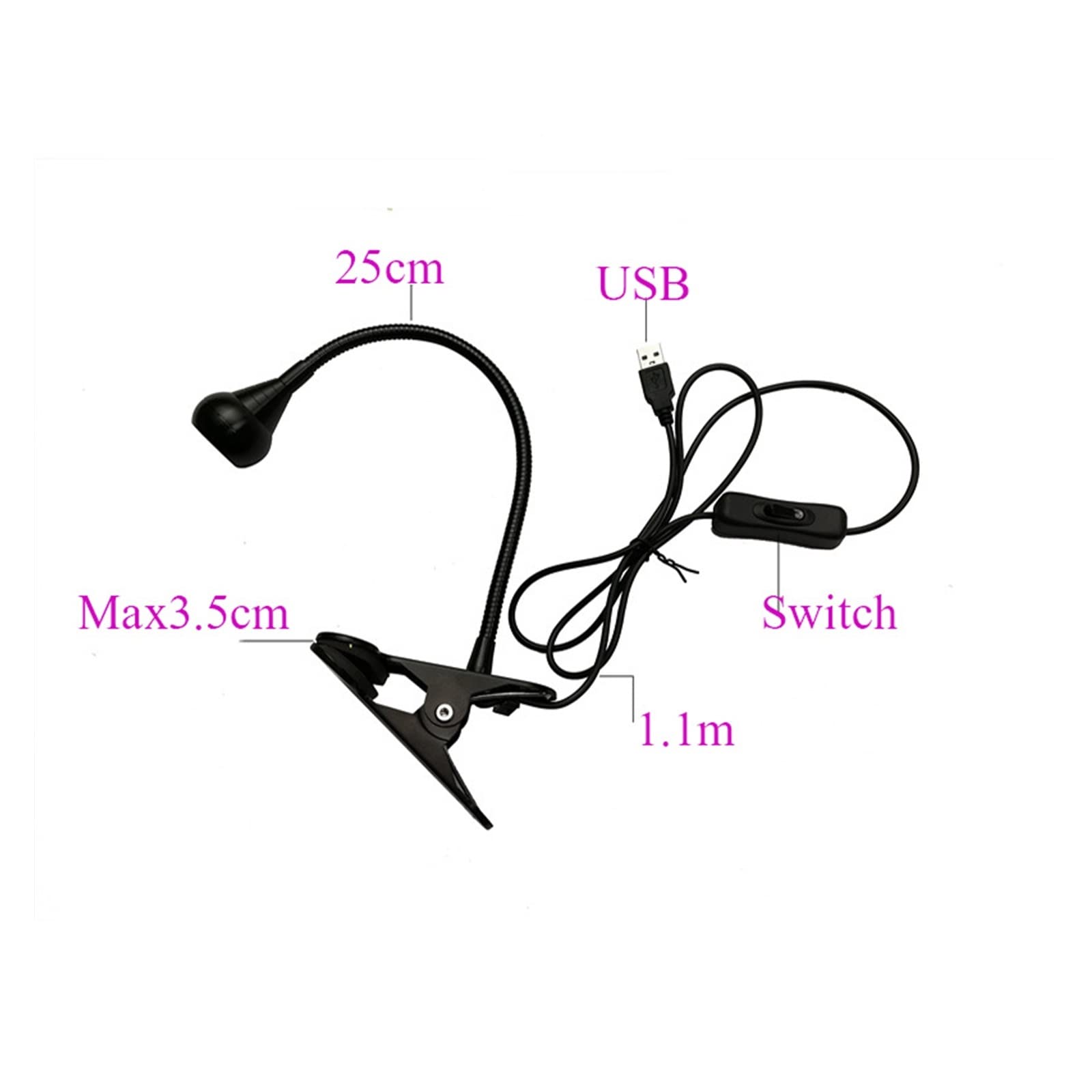 Lampada UV per Resina Lampada di polimerizzazione a raggi ultravioletti Clip Tubo COB 395nm Adesivo UV Colla senza ombre Olio verde for circuito telefonico Riparazione display del telefono