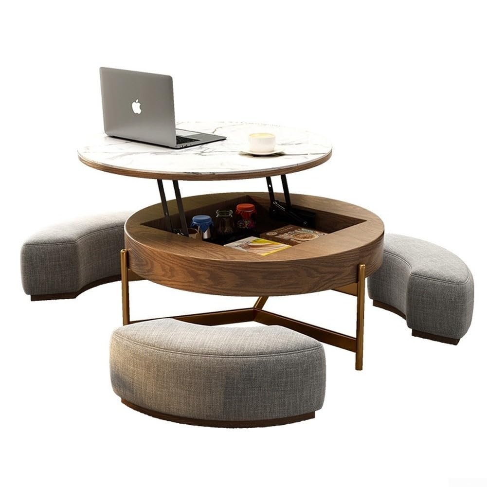 Mecanismo de elevación de mesa de café hidráulico de gas con bisagra superior plegable negro 24 x 22 cm