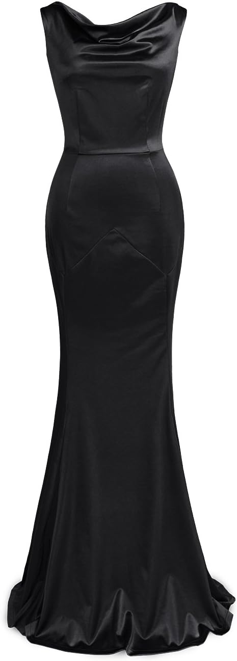 MUXXN Women's 30s Brief Elegant Mermaid Sleeveless Gowns Formal Evening Dress
