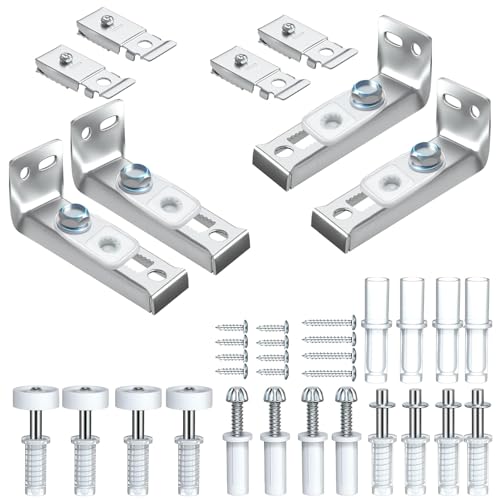 Bifold Closet Door Hardware Kit, Bi Fold Door Hardware Kits Replacement Parts with Top & Bottom...