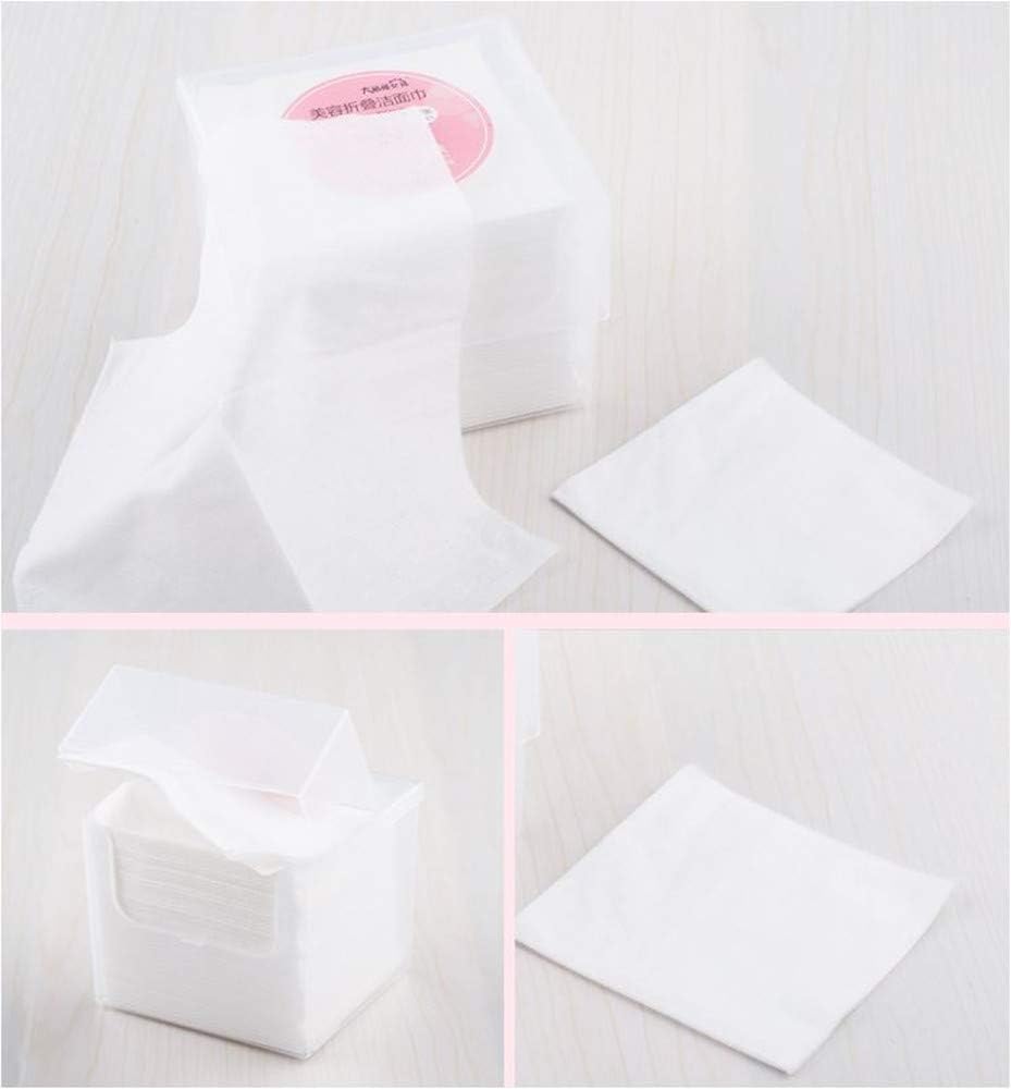 XICHEN 2 Box of 100 pcs Disposable Towel for Washing Face Cotton Pads Cosmetic Cotton Can be Wet and Dry