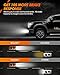 SEALIGHT H10 LED Fog Light Bulbs or DRL, 14000LM 600% Much Brighter Wide-angle Design, 6500K Xenon White 9140 9145 H10 LED Fog Lights, Lighting Range Over 1000FT, Plug and Play with Wire, Pack of 2