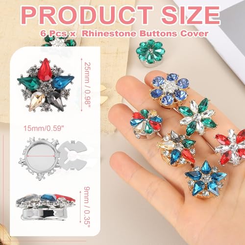 Cache-boutons strass anti-bouton basique | Solution boutons de manchette sans couture - 3