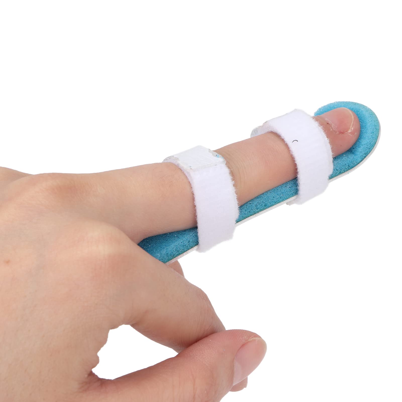 Fingerschiene aus Aluminiumlegierung für Gebrochene Finger, 3er-Packung, Weiche Schaumstoffinnenseite und Belüftungslöcher, aus Hochwertigem Schwamm, Offenes Design für Einfaches