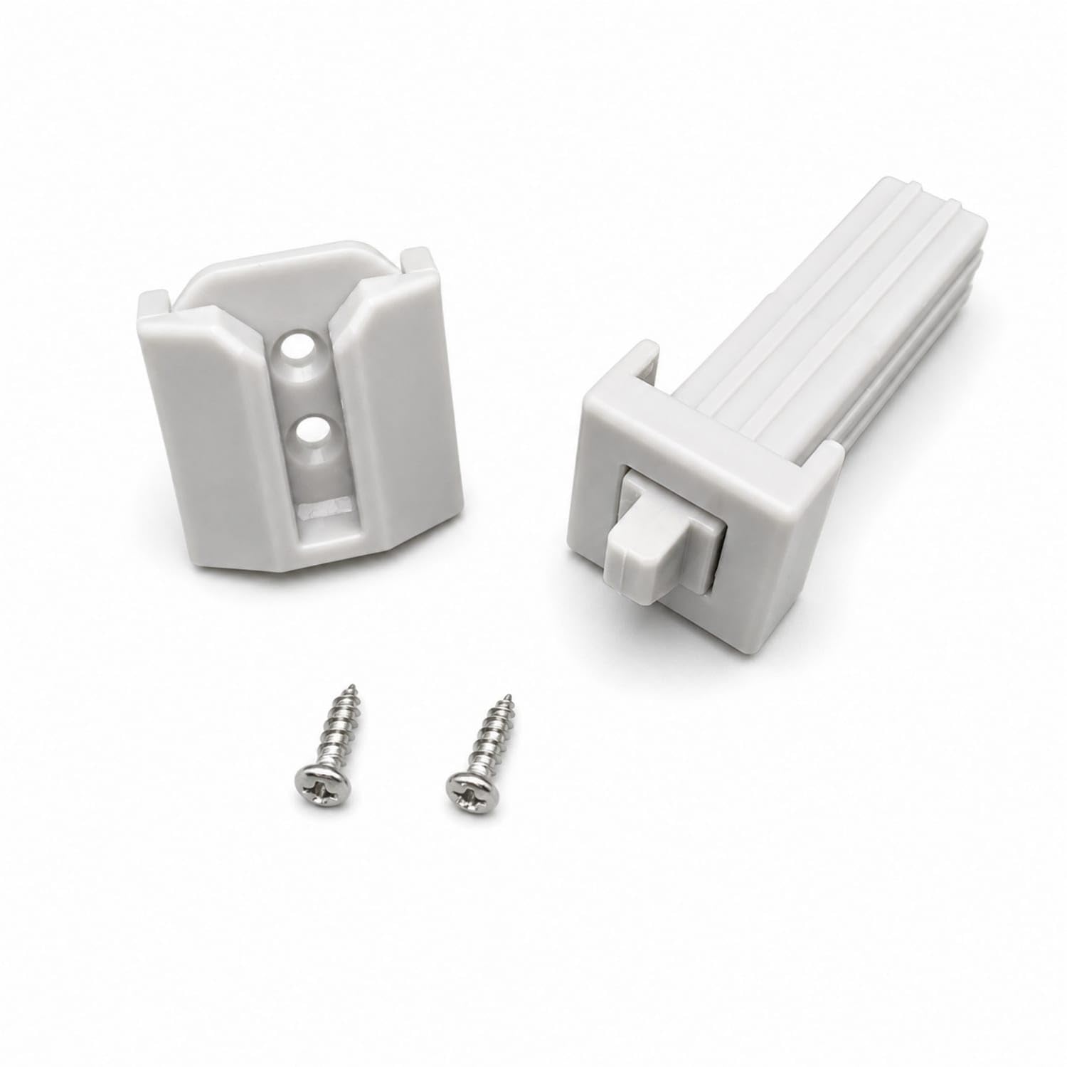 Gate Lock Box with Screws Replacement Lock Box Interlocking Latch Assembly Plastic for Parents, Pet Owners, Lower Lock Box-picture-13