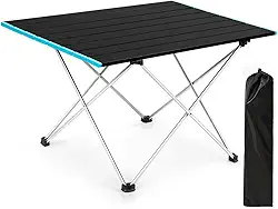 Mesa Dobrável Portátil, Mesa Camping, Ultraleve para Acampamento, Caminhada, Mochila, Piquenique, Praia, Churrasco