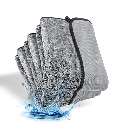 Kemes Mikrofasertücher Auto XXL Trockentuch für Duschkabine und Haushalstuch Poliertuch - extrem saugstark und schonend weich | Für empfindliche Oberflächen Premium Microfasertuch (3, 40x60cm)